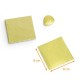 Aluminiumfolien  Gelb, 8 x 8 cm, Packung mit 250