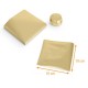 Aluminiumfolien  Paraffiniertes Gold, 10 x 10 cm, Packung mit 250