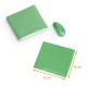 Aluminum foil  Almond green, 8 x 8 cm, pack of 250