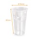 Disposable shaker 20cl APET transparencies, box of 1250