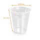 Einweg-Shaker APET-Transparente mit 35cl-Messung (ø 95 mm h 108mm), Karton mit 800 Stück