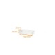 Righello trasparente PVC, 100x30x30/30mm, confezione da 200 pezzi