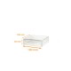 Righello trasparente PVC, 100x100x30/30mm, scatola da 100