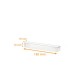 Righello trasparente PVC, 185x45x45/45 mm, confezione da 100 pezzi