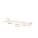 Righello trasparente PVC, 240x45x45/45mm, confezione da 100 pezzi