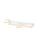 Righello trasparente PVC, 250x30x30/30mm, confezione da 200 pezzi