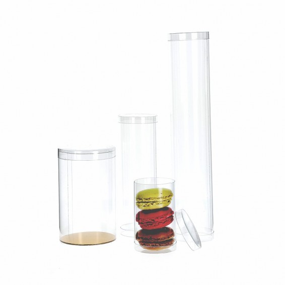 Transparente Tube für Schokolade und Dragees 