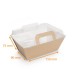 Fiambrera kraft marrón antigrasa para uso en caliente, 1350cc, caja de 150