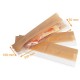 Bolsa para bocadillos kraft marrón antigrasa, 100+50x350mm, Vision+ con ventana lateral, paquete de 1000