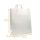 Kraft-Tasche mit flachen Griffen 32x15x38cm, Kraft weiß, Karton mit 250 Stück