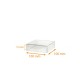 Righello trasparente PVC, 100x100x15/15mm, confezione da 300 pezzi