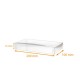 Righello trasparente PVC, 200x100x15/15mm, confezione da 105 pezzi