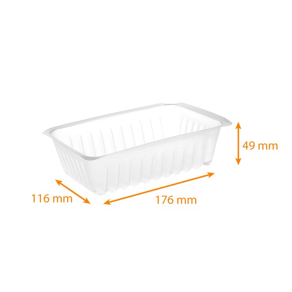 Barquettes Alimentaires En Carton Kraft 125 Pièces - 16,5x12x10 Cm - Anti-Gras, Imperméables - Pour Frites, Salades, Snacks