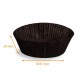 Black pleated box Pack of 1000, no. 1208B (base: ø 81mm, height 24mm)