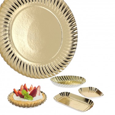 Assiettes carton Or