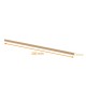 Straw cardboard, natural ø 6mm h200mm, pack of 500