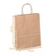 Kraftsack Griffe Schnüre "kraft ecru" 90g/m2, 18+8x22cm, Karton mit 300 Stück