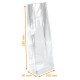 Bolsas OPP neutras con base SOS 100x30/30x280mm, paquete de 100