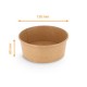 Barattolo per insalata kraft marrone 750ml, ø150x60mm, Scatola da 300