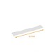 Chiusura in cellophane 8x45 mm, a forma di U, argento, scatola da 1000