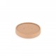 Lid for soup pot, brown kraft ice cream 24/36cl , box of 500