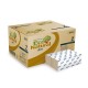 Wiping wadding embossed, 2-ply - 22.5x21cm, white, box of 3800