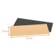 Suela de cartón OR NOIR bordes rectos, 49x10cm, paquete de 50