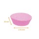 Scatola plissettata fucsia n° 1207 (base: ø 70mm, altezza 30mm), confezione da 1000