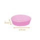 Scatola plissettata fucsia n° 1201F70 (base: ø 70mm, altezza 20mm), confezione da 1000