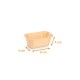 Backform aus Papier rechteckig, 8 x 4 x 4cm, 50er-Pack