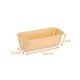 Backform aus Papier rechteckig, 15,8 x 5,5 x 5cm, 25er-Pack