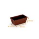 Teglia Easy Bake 80x40x40mm (marrone), confezione da 50