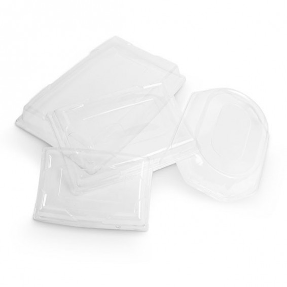 Coperchio per piatto di plastica nero