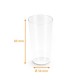 Vaso di plastica in vetro Bicchiere da 10cl in PS trasparente, confezione da 20