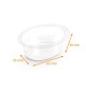 Molde de postre de cristal para huevos en gelatina 90cc, paquete de 150