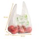 Sac bretelles en bioplastique liassé 26+12x45cm , 5kg, carton de 1000