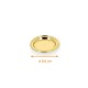 Placa de plástico redondo ø 8,6cm en PET dorado, caja de 350
