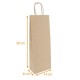 Bolsa para botellas para 1 botella, 14+8x39cm, Caja de 300