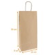 Bottle bag for 2 bottles, 18+8x39cm, box of 200