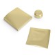 Aluminiumfolien  Paraffiniertes Gold, 12x12cm, Packung mit 250