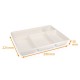 Disposable meal tray 5 BIO compartments, 290x224x30mm, box of 200
