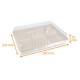 Transparent lids for 5-compartment meal trays ORGANIC PLA , box of 200