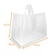 Borsa SOS traslucida con impugnature morbide, 44+30x35cm, scatola da 400