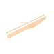 Wooden knife waxed, 165mm, box of 1000