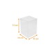 Scatola trasparente 10x10x14cm, confezione da 10 pezzi