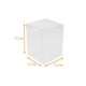 Scatola trasparente 12x12x15cm, confezione da 10 pezzi