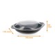 Schwarze Wokschale mit Deckel - Wokipack 750ml, Karton mit 200 Stück