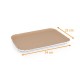 Vassoio Kraft per catering 25x34cm, scatola da 100