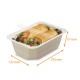 Siegelbare Schale aus Karton - Food K 1000cc, 192x137x57mm, Karton/pp, 65er-Packung