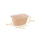 Bandeja de cartón precintable - Alimentos K 500cc, 137x96x66mm, cartón/pp, paquete de 60